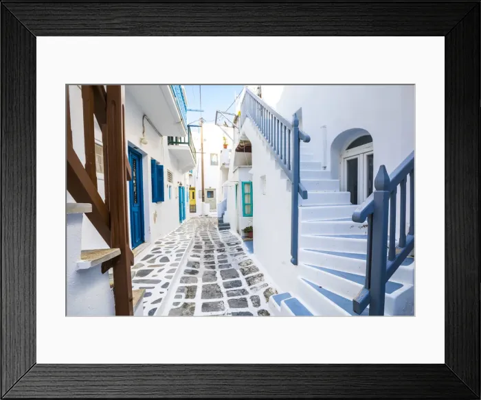 Framed Print : Chora (Mykonos Town), Mykonos, Cyclades Islands, Greece