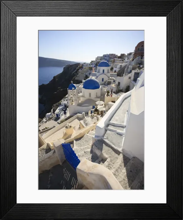 Framed Print : Greece, Cyclades, Santorini, Oia Town Framed Print : Greece, Cyclades, Santorini, Oia Town