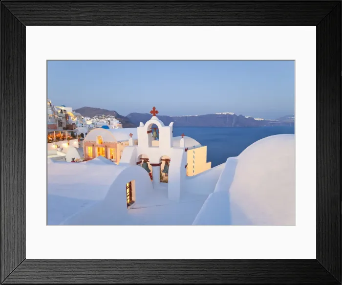 Framed Print : Church tower, Oia (La), Santorini (Thira), Cyclades Islands, Greece Framed Print : Church tower, Oia (La), Santorini (Thira), Cyclades Islands, Greece