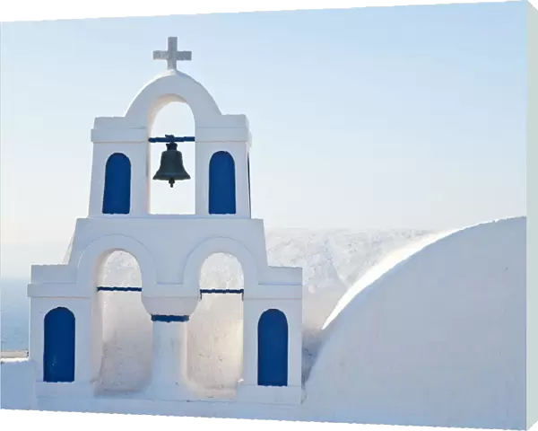 Church tower, Oia (La), Santorini (Thira), Cyclades Islands, Greece