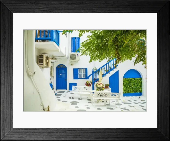 Framed Print : Chora (Mykonos Town), Mykonos, Cyclades Islands, Greece