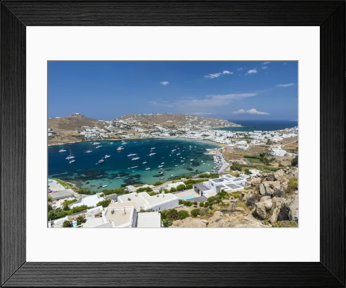 Framed Print : Korfos Beach, Mykonos, Cyclade Islands, Greece