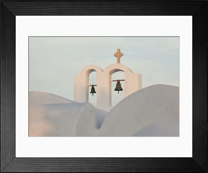 Framed Print : Church bells, Oia, Santorini, Cyclades islands, Greece Framed Print : Church bells, Oia, Santorini, Cyclades islands, Greece