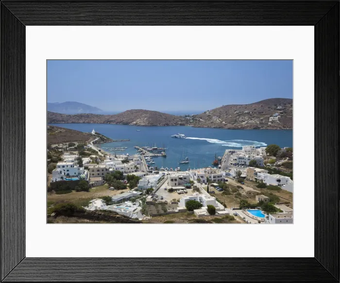 Framed Print : Main port, Ios Island, Cyclades Islands, Greece Framed Print : Main port, Ios Island, Cyclades Islands, Greece