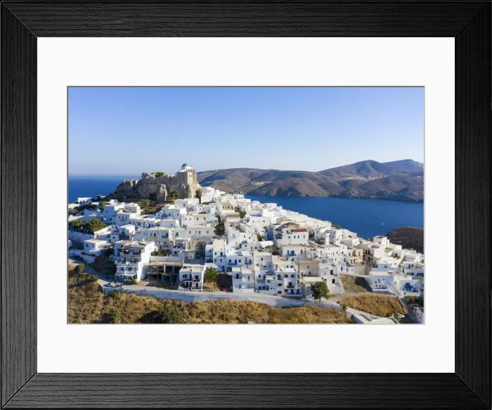 Framed Print : Greece, Dodecanese Islands, Astypalaia, Chora Astypalaia (Astypalaia Town) Framed Print : Greece, Dodecanese Islands, Astypalaia, Chora Astypalaia (Astypalaia Town)
