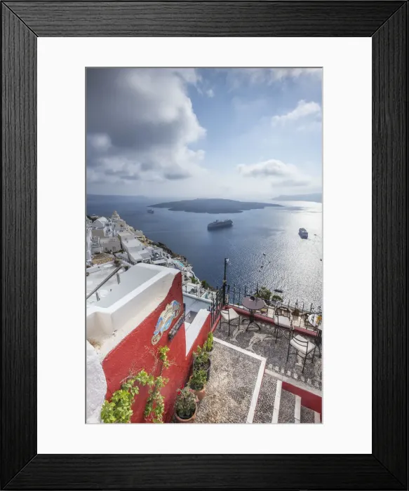 Framed Print : Fira, Santorini (Thira), Cyclades Islands, Greece Framed Print : Fira, Santorini (Thira), Cyclades Islands, Greece