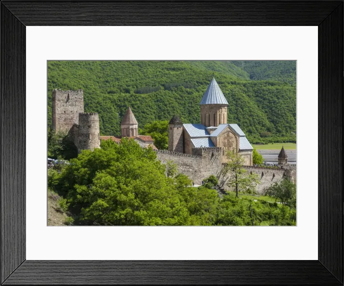 Framed Print : Georgia, Georgian Military Highway, Ananuri Fortress Framed Print : Georgia, Georgian Military Highway, Ananuri Fortress