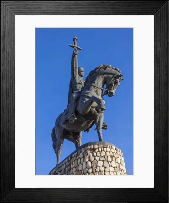 Framed Print : Georgia, Kakheti Area, Telavi, statue of King Erekle II Framed Print : Georgia, Kakheti Area, Telavi, statue of King Erekle II