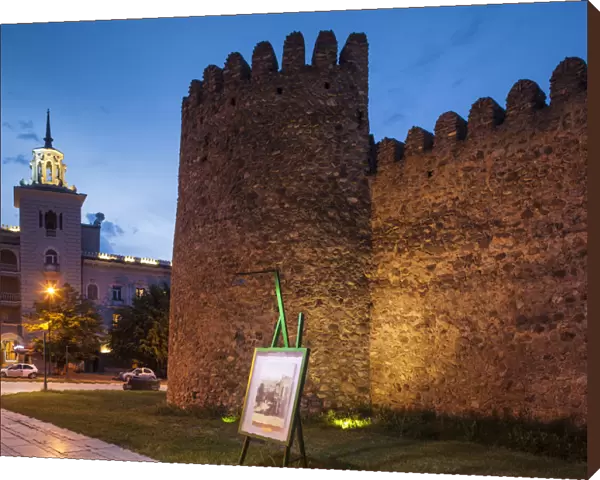 Georgia, Kakheti Area, Telavi, Batonistsikhe Castle, castle walls