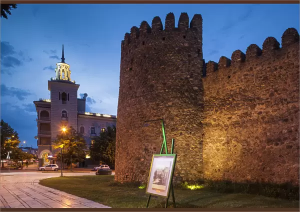 Georgia, Kakheti Area, Telavi, Batonistsikhe Castle, castle walls