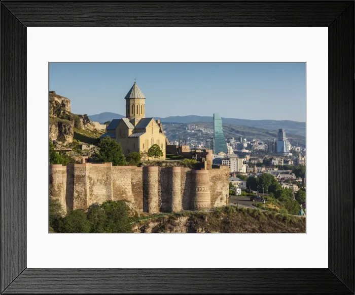 Framed Print : Georgia, Tbilisi, Old Town, Narikala Fortress, Church of St. Nicholas Framed Print : Georgia, Tbilisi, Old Town, Narikala Fortress, Church of St. Nicholas