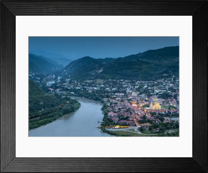 Framed Print : Georgia, Mtskheta, spiritual town where Christianity was established in 327AD, high Framed Print : Georgia, Mtskheta, spiritual town where Christianity was established in 327AD, high