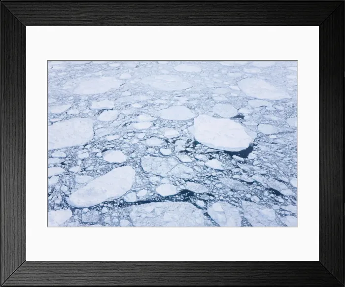 Framed Print : Aeriel view of sea ice, Kulusuk, E. Greenland Framed Print : Aeriel view of sea ice, Kulusuk, E. Greenland