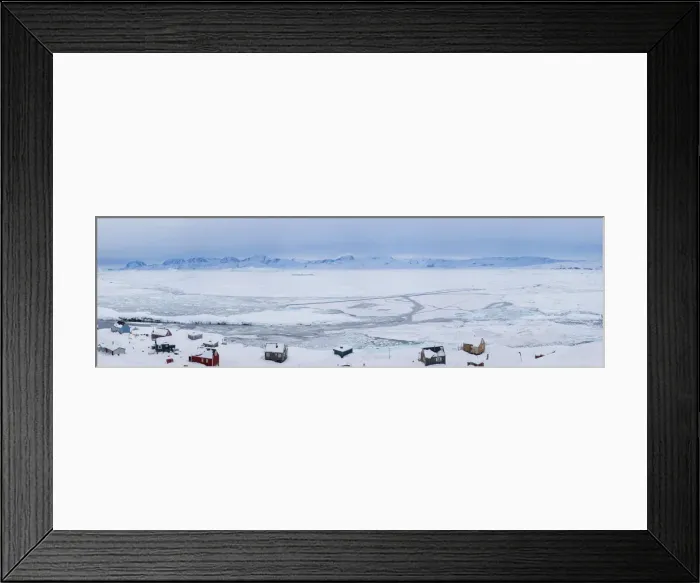 Framed Print : Tiniteqilaq in winter, E. Greenland Framed Print : Tiniteqilaq in winter, E. Greenland