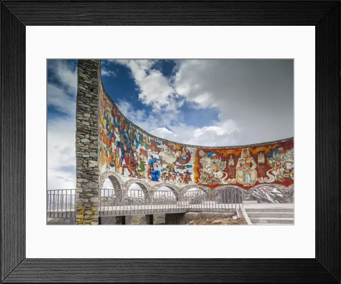 Framed Print : Georgia, Georgian Military Highway, Kobi, Soviet-era Caucasus Mountains Monument Framed Print : Georgia, Georgian Military Highway, Kobi, Soviet-era Caucasus Mountains Monument