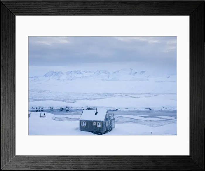 Framed Print : House in snow, Tiniteqilaq, E. Greenland Framed Print : House in snow, Tiniteqilaq, E. Greenland
