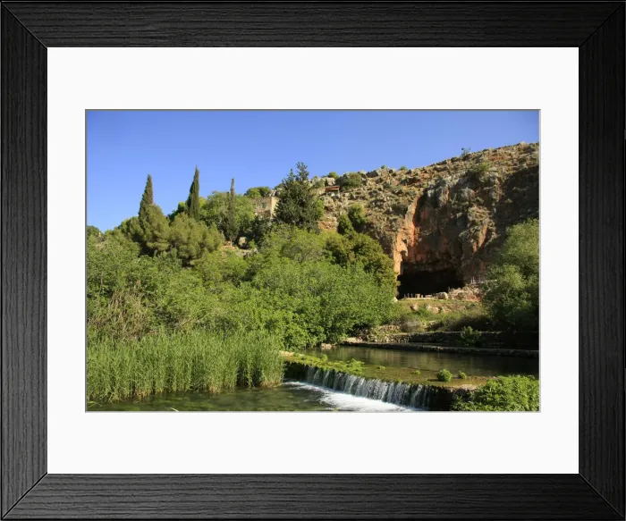 Framed Print : Israel, Golan Heights, the Banias stream, a source of the Jordan River, the Grotto Framed Print : Israel, Golan Heights, the Banias stream, a source of the Jordan River, the Grotto