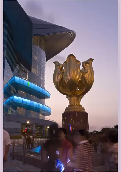Asia, Hong Kong, Wan Chai, Hong Kong Exhibition Centre, The Forever Blooming Golden