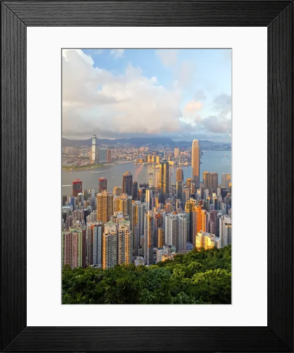 Framed Print : China, Hong Kong, view from Victoria Peak Framed Print : China, Hong Kong, view from Victoria Peak