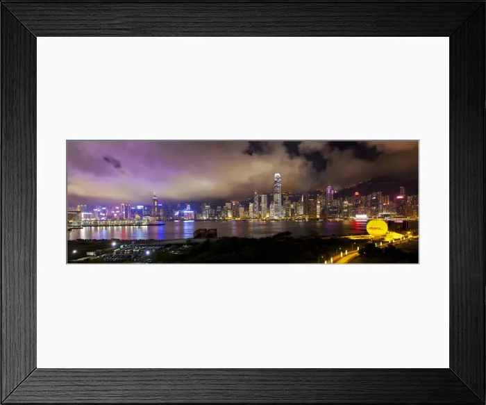 Framed Print : Hong Kong harbour, & Central skyline, Hong Kong Island, Hong Kong, China Framed Print : Hong Kong harbour, & Central skyline, Hong Kong Island, Hong Kong, China