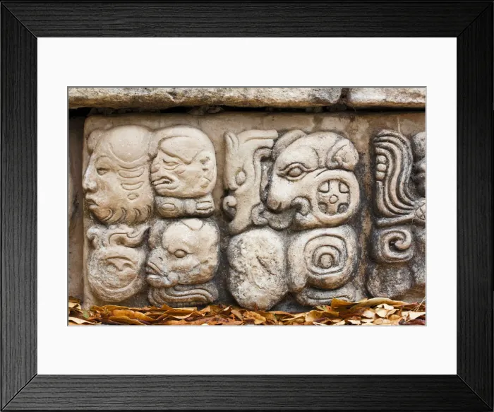Framed Print : Honduras, Copan Ruinas, Copan Ruins, East Court, Patio de Los Jaguares Framed Print : Honduras, Copan Ruinas, Copan Ruins, East Court, Patio de Los Jaguares