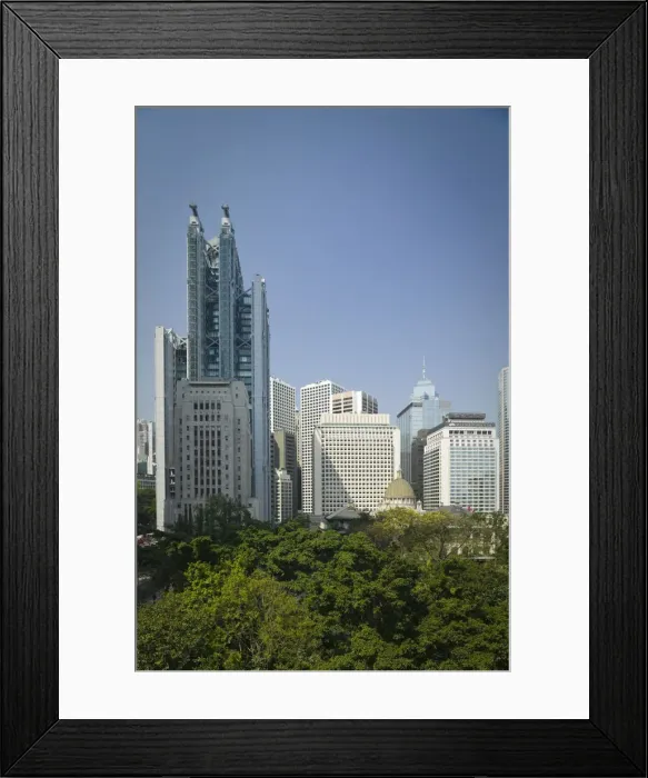 Framed Print : China, Hong Kong, Central, Statue Square, Office Buildings Framed Print : China, Hong Kong, Central, Statue Square, Office Buildings