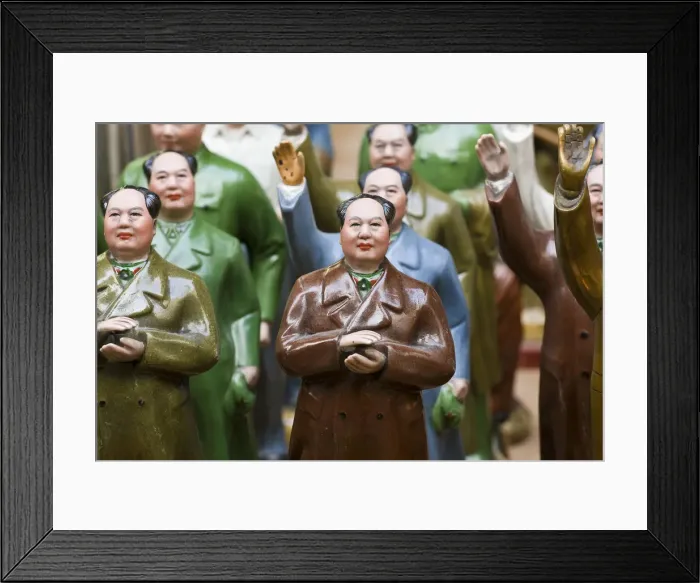 Framed Print : China, Hong Kong, Central, Hollywood Road Antiques Market, Chairman Mao Communist Framed Print : China, Hong Kong, Central, Hollywood Road Antiques Market, Chairman Mao Communist
