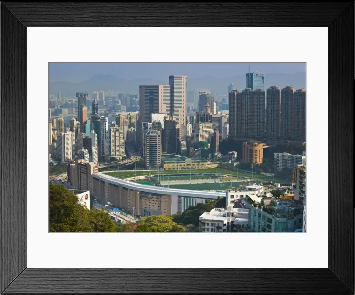 Framed Print : China, Hong Kong, Happy Valley Racecourse
