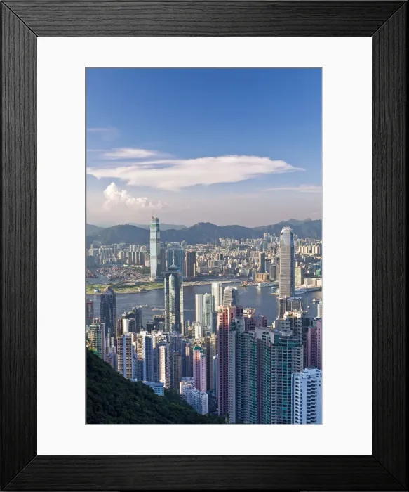 Framed Print : China, Hong Kong, view from Victoria Peak Framed Print : China, Hong Kong, view from Victoria Peak