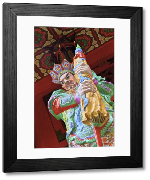 Framed Print : Statue Of Vaisravana One Of The Four Heavenly Kings At Wong Tai Sin Temple, Hong Kong Framed Print : Statue Of Vaisravana One Of The Four Heavenly Kings At Wong Tai Sin Temple, Hong Kong