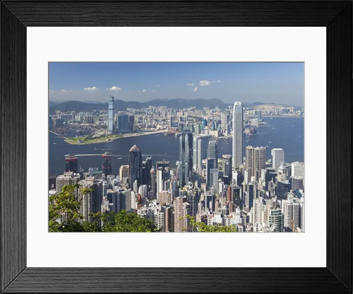 Framed Print : China, Hong Kong, view from Victoria Peak Framed Print : China, Hong Kong, view from Victoria Peak