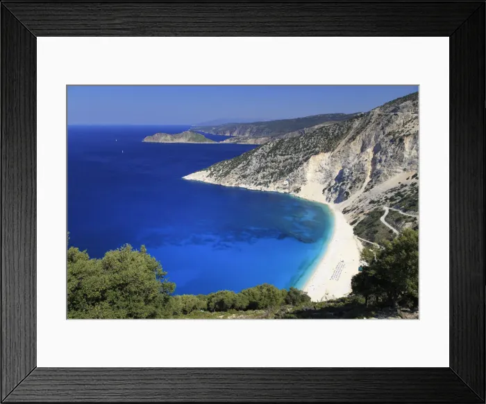 Framed Print : Greece, Ionian Islands, Kefalonia, Myrtos Beach Framed Print : Greece, Ionian Islands, Kefalonia, Myrtos Beach