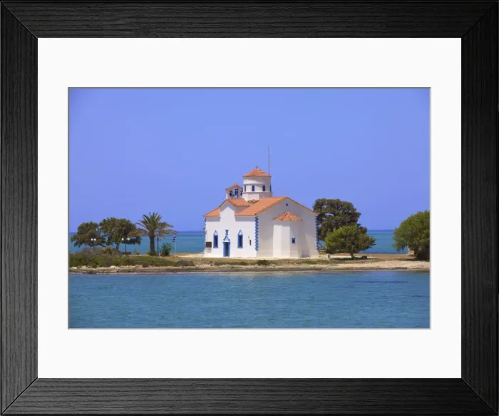 Framed Print : Agios Spyridon Church, Elafonisos Island, Laconia, The Peloponnese, Greece, Southern Framed Print : Agios Spyridon Church, Elafonisos Island, Laconia, The Peloponnese, Greece, Southern