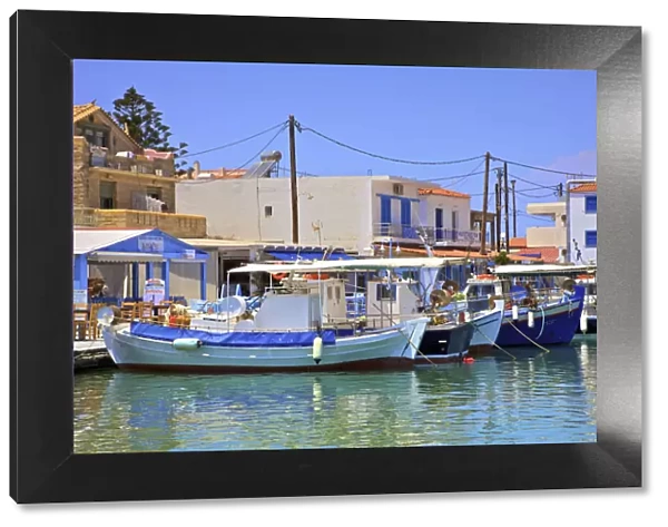 The Harbour, Elafonisos Island, Laconia, The Peloponnese, Greece, Southern Europe
