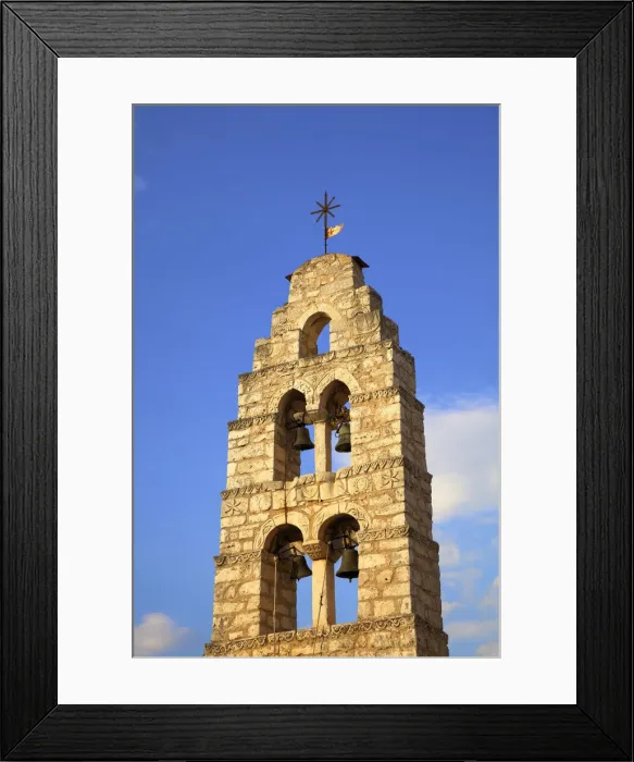 Framed Print : Bell Tower, Areopoli, Mani Peninsula, The Peloponnese, Greece, Southern Europe Framed Print : Bell Tower, Areopoli, Mani Peninsula, The Peloponnese, Greece, Southern Europe