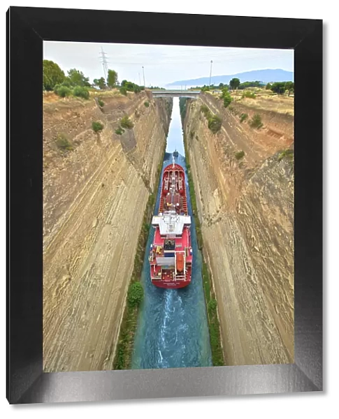 Corinth Canal, Corinth, The Peloponnese, Greece, Southern Europe
