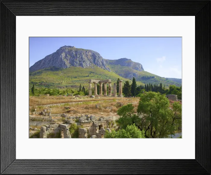 Framed Print : Temple of Apollo, Corinth, The Peloponnese, Greece, Southern Europe Framed Print : Temple of Apollo, Corinth, The Peloponnese, Greece, Southern Europe