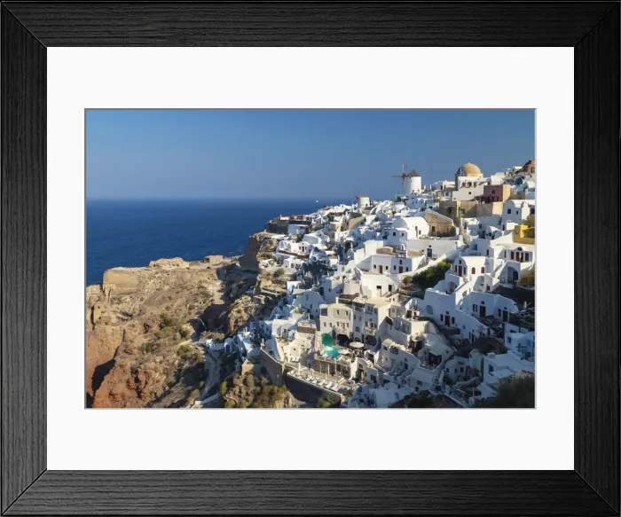 Framed Print : Greece, Cyclades islands, Santorini (Thira), Ia (Oia) and Santorini Caldera Framed Print : Greece, Cyclades islands, Santorini (Thira), Ia (Oia) and Santorini Caldera