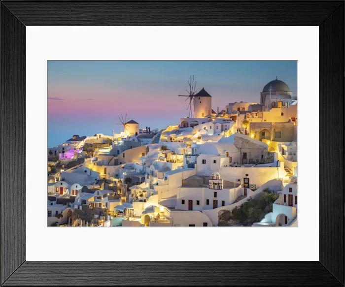 Framed Print : Greece, Cyclades islands, Santorini (Thira), Ia (Oia) and Santorini Caldera Framed Print : Greece, Cyclades islands, Santorini (Thira), Ia (Oia) and Santorini Caldera