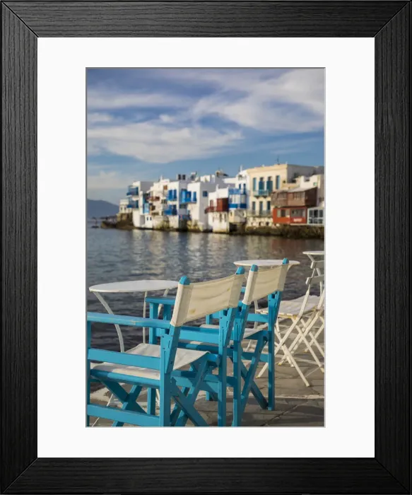 Framed Print : Little Venice, Chora (Mykonos Town), Mykonos, Cyclades Islands, Greece Framed Print : Little Venice, Chora (Mykonos Town), Mykonos, Cyclades Islands, Greece