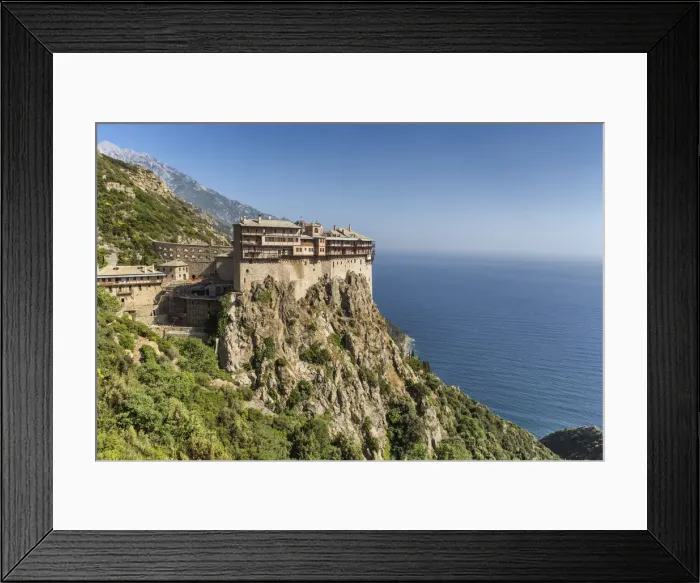 Framed Print : Simonopetra monastery, Simonos Petra, Mount Athos, Athos peninsula, Greece Framed Print : Simonopetra monastery, Simonos Petra, Mount Athos, Athos peninsula, Greece