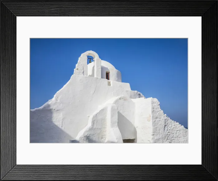 Framed Print : Paraportiani chapel, Chora (Mykonos Town), Mykonos, Cyclades Islands, Greece