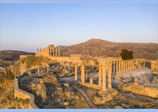Greece, Rhodes, Lindos Acropolis