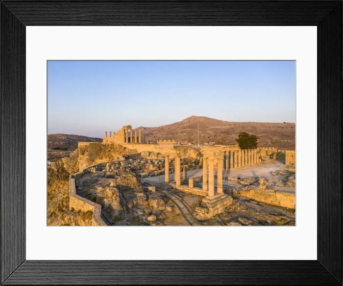 Framed Print : Greece, Rhodes, Lindos Acropolis Framed Print : Greece, Rhodes, Lindos Acropolis