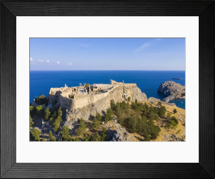 Framed Print : Greece, Rhodes, Lindos Acropolis Framed Print : Greece, Rhodes, Lindos Acropolis
