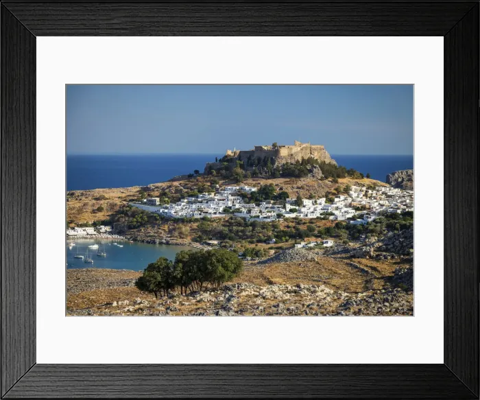 Framed Print : Greece, Rhodes, Lindos Acropolis Framed Print : Greece, Rhodes, Lindos Acropolis
