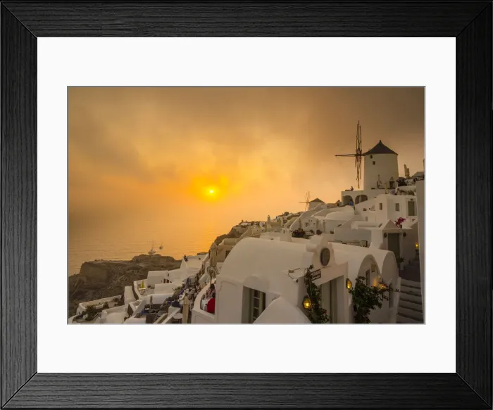Framed Print : Windmill, Oia, Santorini (Thira), Cyclades Islands, Greece Framed Print : Windmill, Oia, Santorini (Thira), Cyclades Islands, Greece