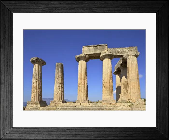 Framed Print : Temple of Apollo, Corinth, The Peloponnese, Greece, Southern Europe Framed Print : Temple of Apollo, Corinth, The Peloponnese, Greece, Southern Europe