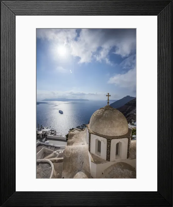 Framed Print : Fira, Santorini (Thira), Cyclades Islands, Greece Framed Print : Fira, Santorini (Thira), Cyclades Islands, Greece
