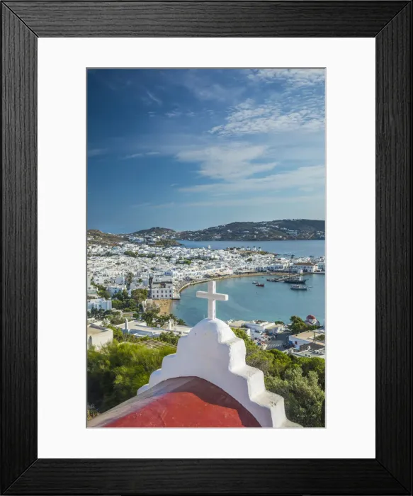 Framed Print : Harbour in Mykonos Town, Mykonos, Cyclade Islands, Greece Framed Print : Harbour in Mykonos Town, Mykonos, Cyclade Islands, Greece